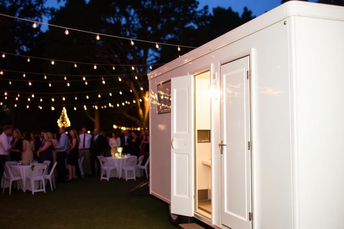 Event restroom trailer