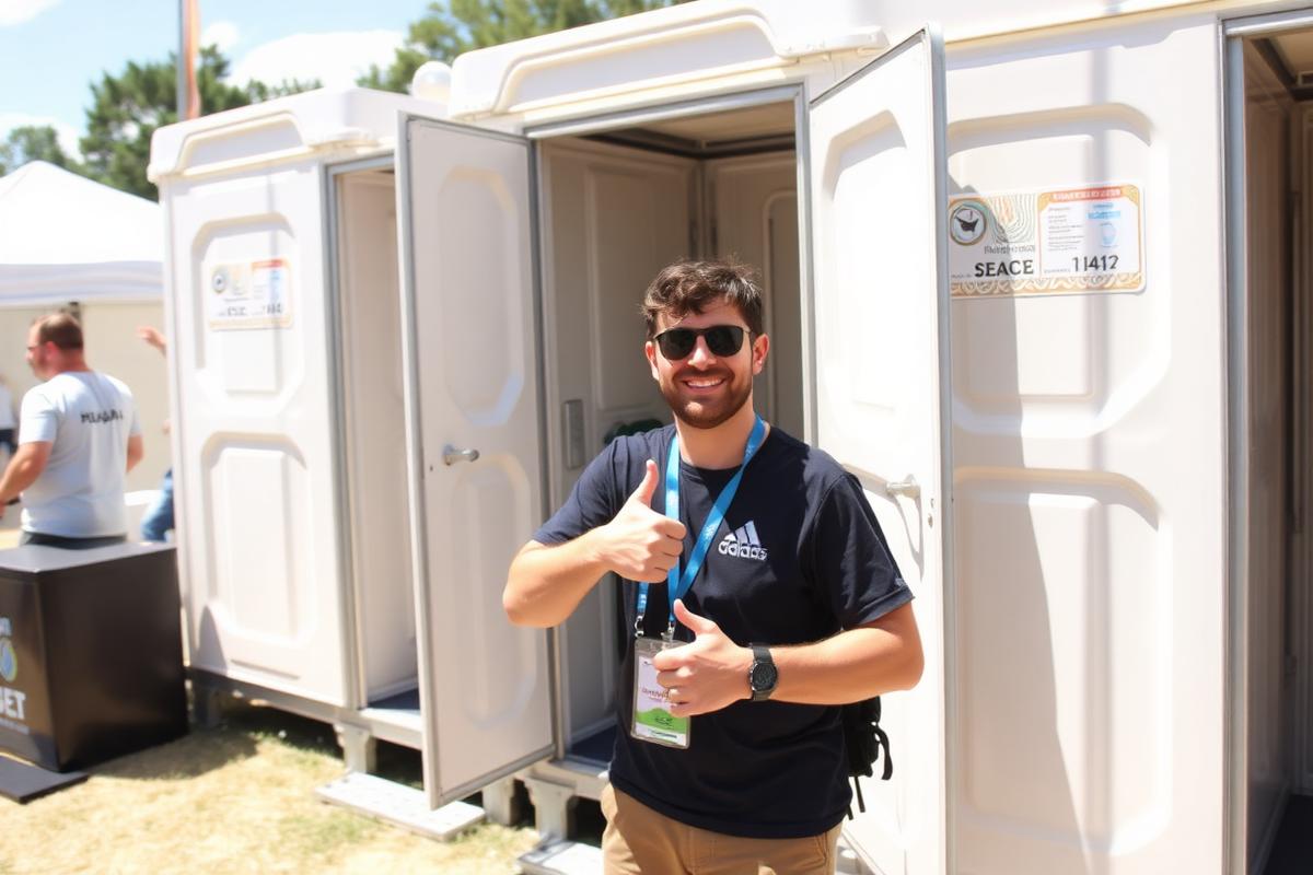 Happy customer at event